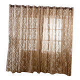 Maxbell 100*200cm Window Voile Curtain Panel Sheer Tulle Drape Leaf Light Cofffee - Aladdin Shoppers