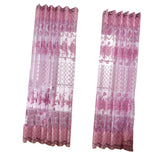 Maxbell 100*250cm Flower Window Curtain Sheer Valance Voile Light Purple with Beads - Aladdin Shoppers