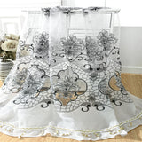 Maxbell 100x250cm Window Curtain Drape Blinds Gauze Voile Curtain White with Beads - Aladdin Shoppers