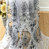 Maxbell 100x250cm Window Curtain Drape Blinds Gauze Voile Curtain White with Beads - Aladdin Shoppers