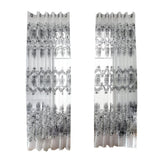 Maxbell 100x250cm Window Curtain Drape Blinds Gauze Voile Curtain White with Beads - Aladdin Shoppers