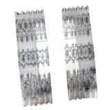 Maxbell 100x250cm Window Curtain Drape Blinds Gauze Voile Curtain White with Beads - Aladdin Shoppers