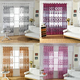 Maxbell 100x250cm Window Curtain Drape Blinds Gauze Voile Curtain White with Beads - Aladdin Shoppers