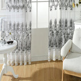 Maxbell 100x250cm Window Curtain Drape Blinds Gauze Voile Curtain White with Beads - Aladdin Shoppers