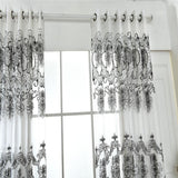 Maxbell 100x250cm Window Curtain Drape Blinds Gauze Voile Curtain White with Beads - Aladdin Shoppers