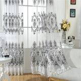 Maxbell 100x250cm Window Curtain Drape Blinds Gauze Voile Curtain White with Beads - Aladdin Shoppers