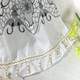 Maxbell 100x250cm Window Curtain Drape Blinds Gauze Voile Curtain White with Beads - Aladdin Shoppers