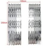 Maxbell 100x250cm Window Curtain Drape Blinds Gauze Voile Curtain White No Beads - Aladdin Shoppers