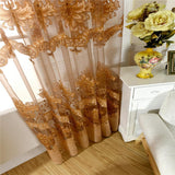 Maxbell 100x250cm Window Curtain Drape Blinds Gauze Voile Curtain Coffee No Beads - Aladdin Shoppers