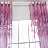 Maxbell 100x250cm Window Curtain Drape Blinds Gauze Voile Curtain Pink No Beads - Aladdin Shoppers