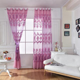 Maxbell 100x250cm Window Curtain Drape Blinds Gauze Voile Curtain Pink No Beads - Aladdin Shoppers