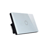 Maxbell 2Pcs 1 Way Touch Wall Control Light Switch Crystal Glass Panel 1 Gang 3 Gang