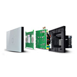 Maxbell 2Pcs 1 Way Touch Wall Control Light Switch Crystal Glass Panel 1 Gang 3 Gang