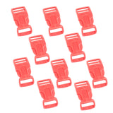 10 Pcs 3/4" 19mm Pom Plastic Buckle Quick Release Clip Belt Backpack Red