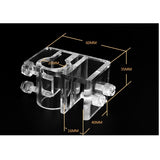 Maxbell Maxbell 12mm/16mm Aquarium Tube Hose Pipe Holder Fixation Clip Fish Tank Aquarium Mounted, Acrylic