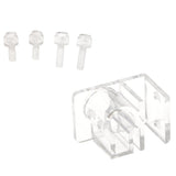 Maxbell Maxbell 12mm/16mm Aquarium Tube Hose Pipe Holder Fixation Clip Fish Tank Aquarium Mounted, Acrylic