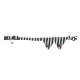 Maxbell Maxbell Striped Decorating Pet Dog Necktie Collar Leash with Nail Catcher Blue S