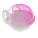 Maxbell 2 pcs Hamster Mouse Small Pet Bathroom Cage Box Bath Sand Sauna Toilet Pink