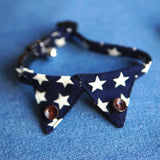 Maxbell Maxbell Spots Decorating Pet Dog Necktie Collar Leash with Nail Catcher Blue M