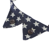 Maxbell Maxbell Spots Decorating Pet Dog Necktie Collar Leash with Nail Catcher Blue M