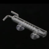 Maxbell Maxbell NEW Spiral Glass Planted Aquarium Tank CO2 Diffuser / Bubble Counter with Suction Cup 15cm Long
