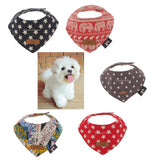 Maxbell Maxbell Pet Dog Cat Cotton Puppy Bibs Accessories Neckerchief Small to Large Breed S