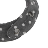 Maxbell Maxbell Dogs And Cats Cute Cotton Collor Neck Bandana with Dot Pattern-Gray (S)