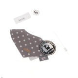 Maxbell Maxbell Dogs And Cats Cute Cotton Collor Neck Bandana with Dot Pattern-Gray (S)