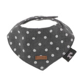 Maxbell Maxbell Dogs And Cats Cute Cotton Collor Neck Bandana with Dot Pattern-Gray (S)