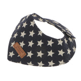 Maxbell Maxbell Cute Peach Type Star Pettern Dog And Cat Cotton Collor Saliva Towel-Blue (S)