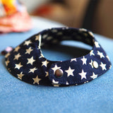 Maxbell Maxbell Cute Peach Type Star Pettern Dog And Cat Cotton Collor Saliva Towel-Blue (S)