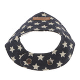 Maxbell Maxbell Cute Peach Type Star Pettern Dog And Cat Cotton Collor Saliva Towel-Blue (S)
