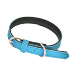 Maxbell Maxbell Adjustable PU Leather Pet Puppy Dog Collar Safety Neck Buckle Strap  S Blue