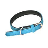 Maxbell Maxbell Adjustable PU Leather Pet Puppy Dog Collar Safety Neck Buckle Strap  S Blue