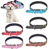 Maxbell Maxbell Adjustable PU Leather Pet Puppy Dog Collar Safety Neck Buckle Strap  S Brown