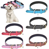 Maxbell Maxbell Adjustable PU Leather Pet Puppy Dog Collar Safety Neck Buckle Strap  S Brown