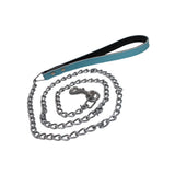 Maxbell Maxbell Pet Harness Dog Leather Iron Chain Safety Noctilucent Pet Supply Blue