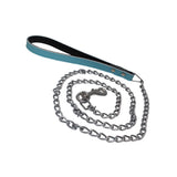 Maxbell Maxbell Pet Harness Dog Leather Iron Chain Safety Noctilucent Pet Supply Blue