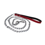 Maxbell Maxbell Pet Harness Dog Leather Iron Chain Safety Noctilucent Pet Supply Red