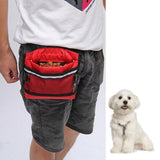 Maxbell Maxbell Dog Treat Pouch Snack Bag Feed Bait Mesh Pouch with Training Clicker Red
