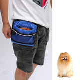 Maxbell Maxbell Dog Treat Pouch Snack Bag Feed Bait Mesh Pouch with Training Clicker Blue