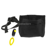 Maxbell Maxbell Pet Dog Treat Pouch Snack Bag Feed Bait Pouch with Training Clicker Black