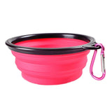 Maxbell Maxbell Pet Dog Portable Silicone Collapsible Travel Feeding Bowl Water Dish Feeder Pink