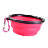 Maxbell Maxbell Pet Dog Portable Silicone Collapsible Travel Feeding Bowl Water Dish Feeder Pink