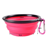 Maxbell Maxbell Pet Dog Portable Silicone Collapsible Travel Feeding Bowl Water Dish Feeder Pink