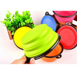 Maxbell Maxbell Pet Dog Portable Silicone Collapsible Travel Feeding Bowl Water Dish Feeder Pink