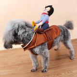 Maxbell Maxbell Cute Pet Fancy Dress Western Cowboy Rider Knight Cosplay Costume-S,M,L,XL S
