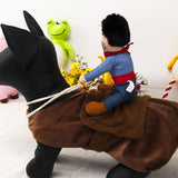 Maxbell Maxbell Cute Pet Fancy Dress Western Cowboy Rider Knight Cosplay Costume-S,M,L,XL S