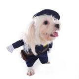 Maxbell Maxbell Cute Pet Fancy Jumpsuit Police Cosplay Costume Party Clothes with Hat S