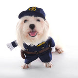 Maxbell Maxbell Cute Pet Fancy Jumpsuit Police Cosplay Costume Party Clothes with Hat S